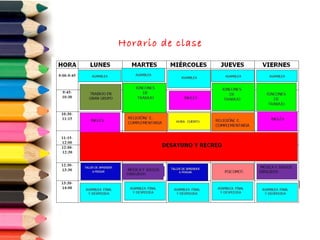 Horario de clase
 