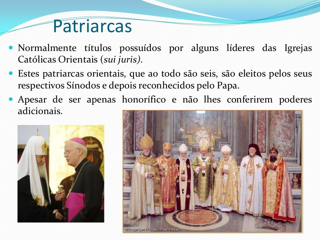 HIERARQUIA DA IGREJA CATÓLICA