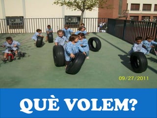 QUÈ VOLEM?
 