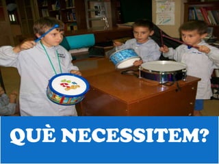QUÈ NECESSITEM?
 