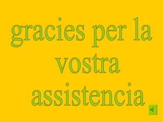 gracies per la vostra assistencia 
