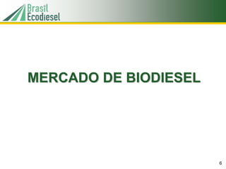 MERCADO DE BIODIESEL




                       6
 