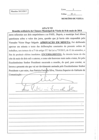 Reunião cm n.º16 22.05.14