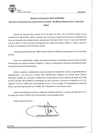 Reunião cm n.º64 14.07.16