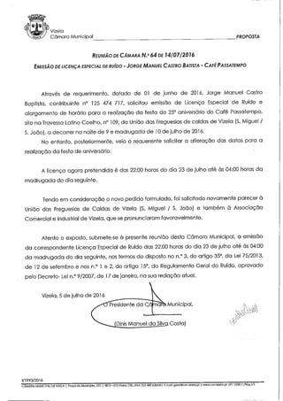 Reunião cm n.º64 14.07.16