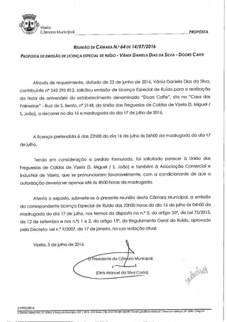 Reunião cm n.º64 14.07.16