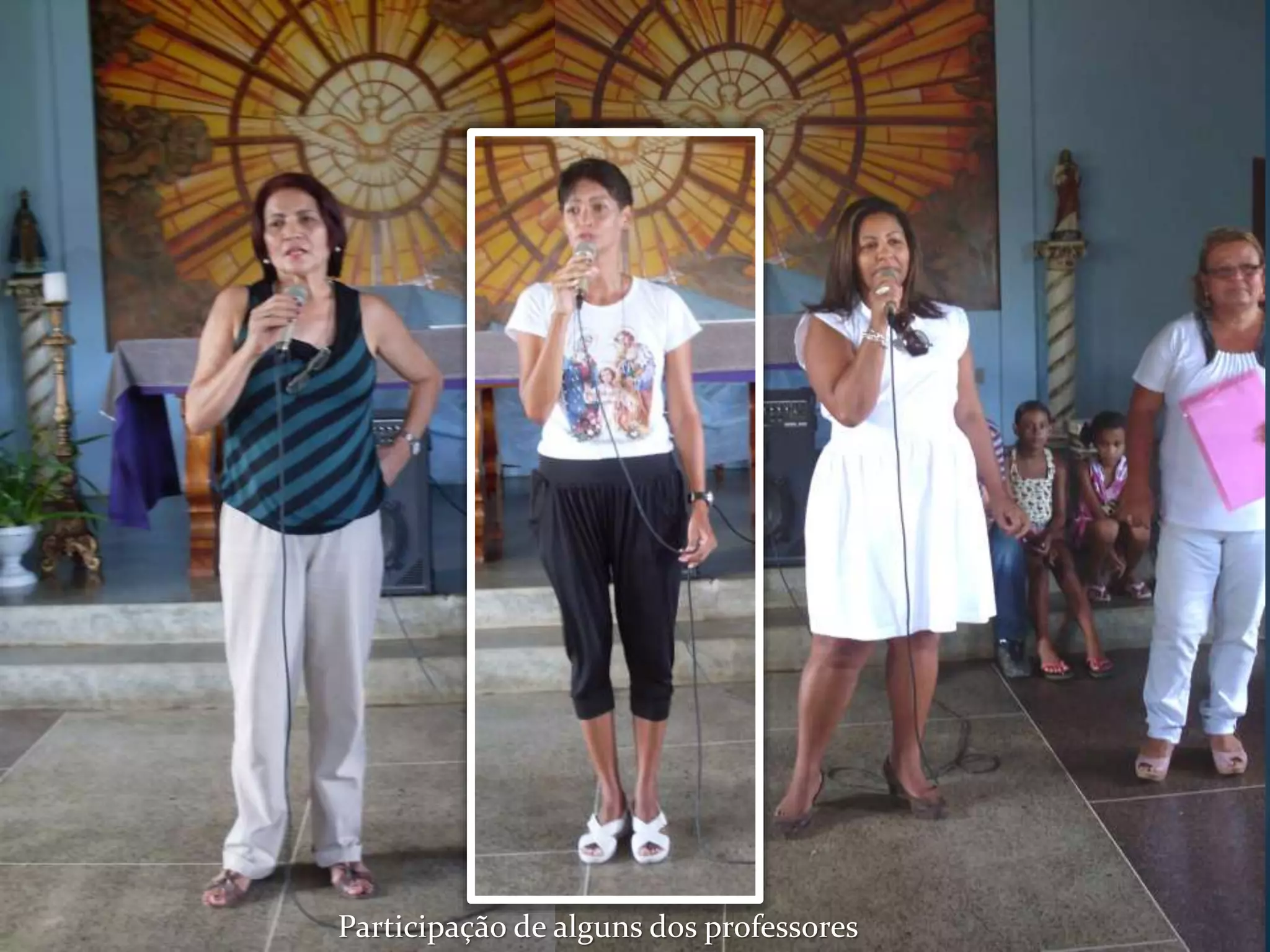 Participação de alguns dos professores