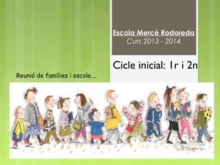 Escola Mercè Rodoreda
Curs 2013 - 2014

Reunió de famílies i escola....

Cicle inicial: 1r i 2n

 