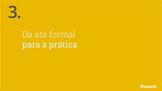 Reuniões: necessárias ou disfuncionais? 16
Da ata formal
para a prática
3.
 