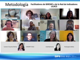 Metodología Facilitadores de BIREME y de la Red de Indizadores
LILACS
 