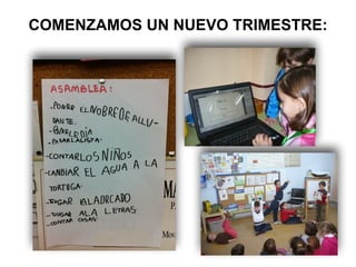 COMENZAMOS UN NUEVO TRIMESTRE:
 
