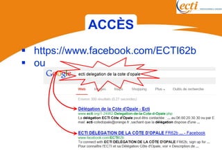 ACCÈS
 https://www.facebook.com/ECTI62b
 ou
 