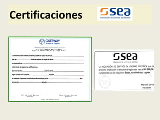 Certificaciones
 