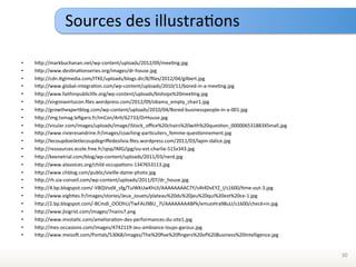 Sources	
  des	
  illustraEons	
  

•    hTp://markbuchanan.net/wp-­‐content/uploads/2012/09/meeEng.jpg	
  
•    hTp://www.desEnaEonseries.org/images/dr-­‐house.jpg	
  
•    hTp://cdn.Tgtmedia.com/ITKE/uploads/blogs.dir/8/ﬁles/2012/04/gilbert.jpg	
  
•    hTp://www.global-­‐integraEon.com/wp-­‐content/uploads/2010/11/bored-­‐in-­‐a-­‐meeEng.jpg	
  
•    hTp://www.faithinpubliclife.org/wp-­‐content/uploads/bishops%20meeEng.jpg	
  
•    hTp://virginiavirtucon.ﬁles.wordpress.com/2012/09/obama_empty_chair1.jpg	
  
•    hTp://growthexpertblog.com/wp-­‐content/uploads/2010/04/Bored-­‐businesspeople-­‐in-­‐a-­‐001.jpg	
  
•    hTp://img.tvmag.leﬁgaro.fr/ImCon/ArE/62733/DrHouse.jpg	
  
•    hTp://visular.com/images/uploads/image/iStock_oﬃce%20chairs%20with%20quesEon_000006531883XSmall.jpg	
  
•    hTp://www.rivieresandrine.fr/images/coaching-­‐parEculiers_femme-­‐quesEonnement.jpg	
  
•    hTp://lecoupdoeiletlecoupdegriﬀedesilvia.ﬁles.wordpress.com/2011/03/lapin-­‐dalice.jpg	
  
•    hTp://ressources.ecole.free.fr/spip/IMG/jpg/ou-­‐est-­‐charlie-­‐515x343.jpg	
  
•    hTp://keenetrial.com/blog/wp-­‐content/uploads/2011/03/nerd.jpg	
  
•    hTp://www.alavoices.org/child-­‐occupaEons-­‐1347653113.jpg	
  
•    hTp://www.chblog.com/public/vieille-­‐dame-­‐photo.jpg	
  
•    hTp://rh.sia-­‐conseil.com/wp-­‐content/uploads/2011/07/dr_house.jpg	
  
•    hTp://4.bp.blogspot.com/-­‐VBQVodX_sfg/TuiWkUwKhUI/AAAAAAAAC7Y/s4t4DvEYZ_I/s1600/Eme-­‐out-­‐3.jpg	
  
•    hTp://www.eighEes.fr/images/stories/Jeux_Jouets/plateau%20du%20jeu%20qui%20est%20ce-­‐1.jpg	
  
•    hTp://2.bp.blogspot.com/-­‐BCmdI_OOOhU/TwFAU9BU_7I/AAAAAAAABPk/emuoHra98uU/s1600/check+in.jpg	
  
•    hTp://www.jlsigrist.com/images/7nains7.png	
  
•    hTp://www.mvstaEc.com/amelioraEon-­‐des-­‐performances-­‐du-­‐site1.jpg	
  
•    hTp://mes-­‐occasions.com/images/4742119-­‐Jeu-­‐ambiance-­‐loups-­‐garous.jpg	
  
•    hTp://www.mxiso~.com/Portals/53068/images/The%20ﬁve%20ﬁngers%20of%20Business%20Intelligence.jpg	
  


                                                                                                               30	
  
 