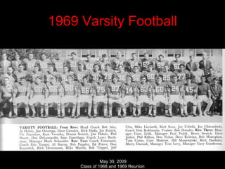 1969 Varsity Football 