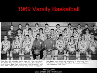 1969 Varsity Basketball 