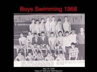 Boys Swimming 1968 