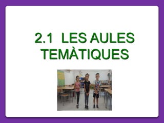 2.1 LES AULES
TEMÀTIQUES
 