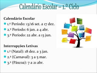 Calendário Escolar
1.º Período: 13/16 set. a 17 dez.

2.º Período: 6 jan. a 4 abr.
3.º Período: 22 abr. a 13 jun.
Interrupções Letivas

1.ª (Natal): 18 dez. a 3 jan.
2.ª (Carnaval): 3 a 5 mar.
3.ª (Páscoa): 7 a 21 abr.
EB1/JI Anta 2

 