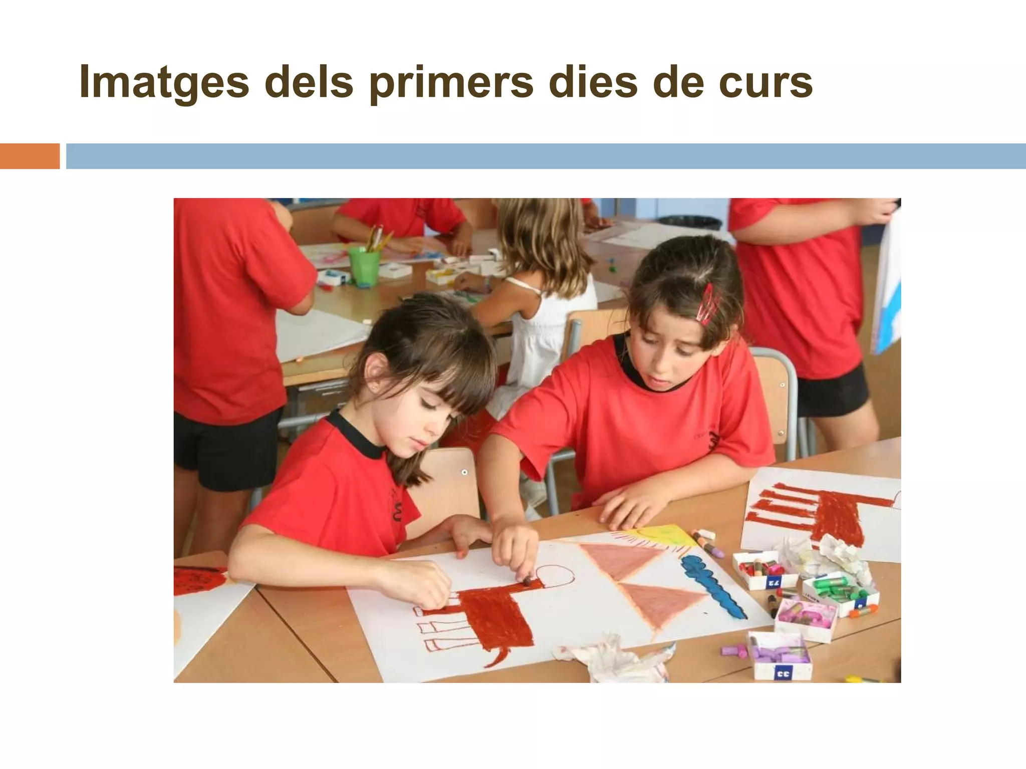 Imatges dels primers dies de curs 