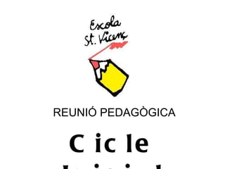 REUNIÓ PEDAGÒGICA Cicle Inicial 