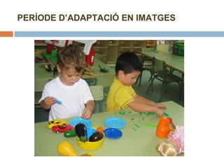 PERÍODE D’ADAPTACIÓ EN IMATGES 