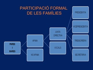 PARTICIPACIÓ FORMAL
DE LES 󴡲Í
 