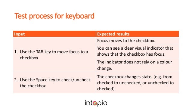 Reusable Acceptance Criteria And Test Cases For Accessibility