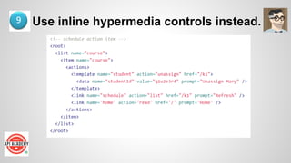 Use inline hypermedia controls instead.