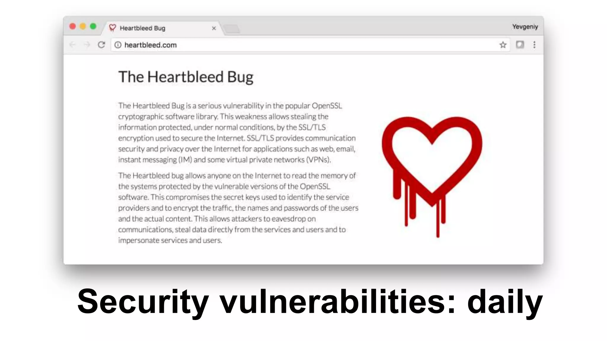 Security vulnerabilities: daily
 