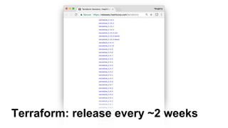 Terraform: release every ~2 weeks
 