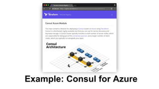 Example: Consul for Azure
 