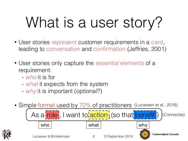user stories