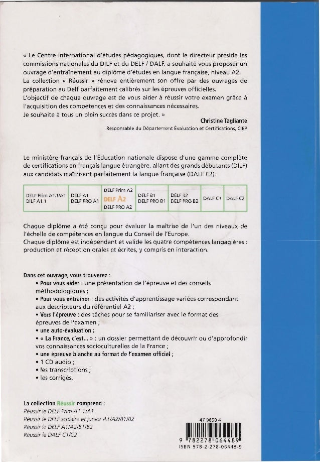 Reussir le delf_a2