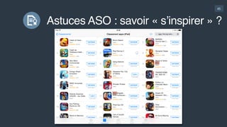45
Astuces ASO : savoir « s’inspirer » ?
 