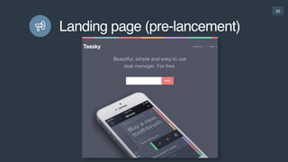 59
Landing page (pre-lancement)
 