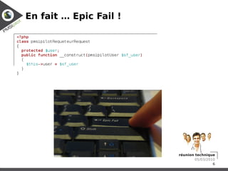 En fait … Epic Fail !




                        réunion technique
                                05/03/2010
                                         6
 