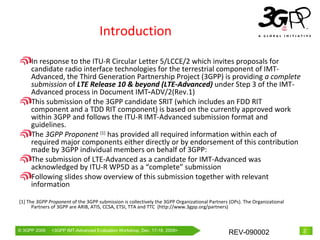 LTE and LTE Advanced Introduction | PPT