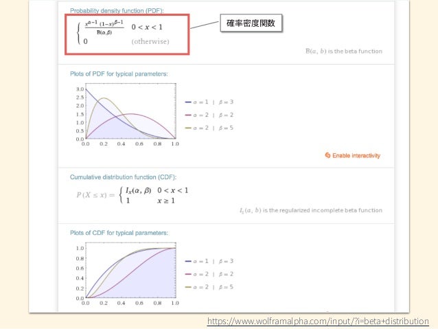 ベータ分布の謎に迫る 第6回 プログラマのための数学勉強会 Lt資料 ベータ分布の謎に迫る 第6回 プログラマのための数学勉強会 Lt資料