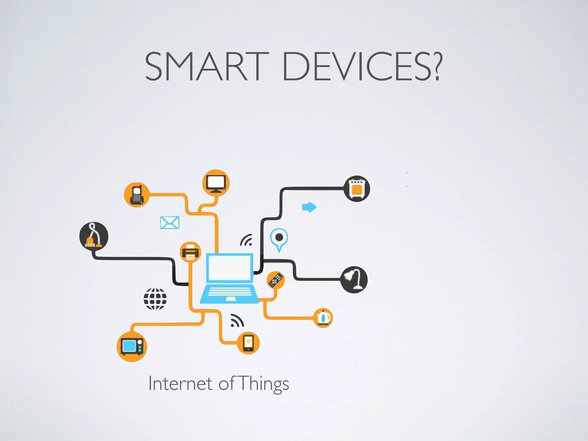 SMART DEVICES?
Internet ofThings
 