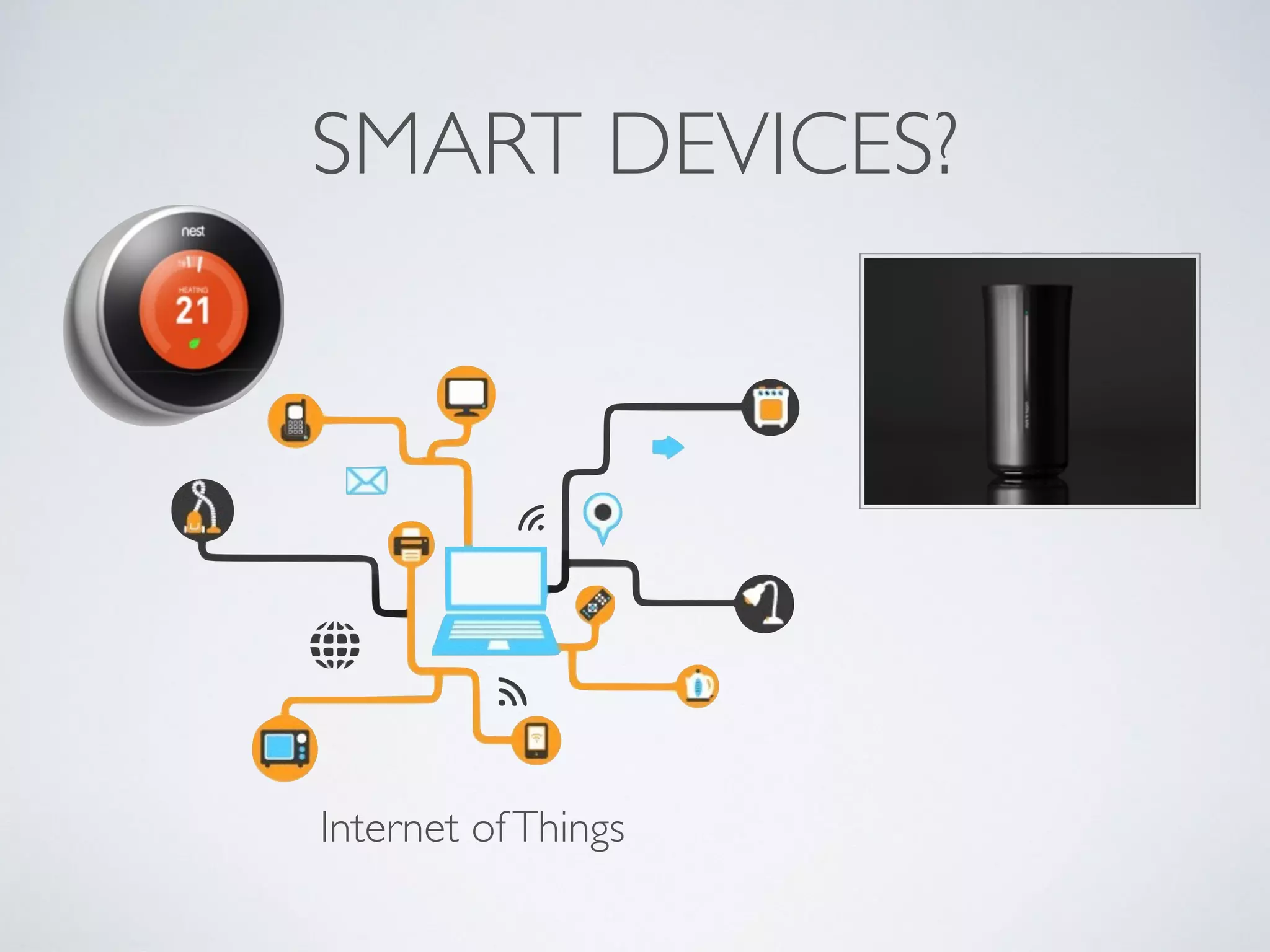 SMART DEVICES?
Internet ofThings
 