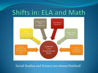 Social Studies and Science are almost finished!
 