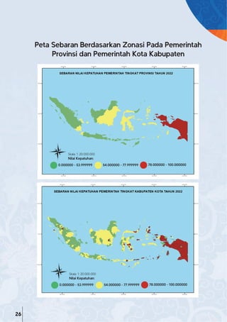 26
Peta Sebaran Berdasarkan Zonasi Pada Pemerintah
Provinsi dan Pemerintah Kota Kabupaten
Skala: 1: 20.000.000
Nilai Kepatuhan:
0.000000 - 53.999999 54.000000 - 77.999999 78.000000 - 100.000000
Skala: 1: 20.000.000
Nilai Kepatuhan:
0.000000 - 53.999999 54.000000 - 77.999999 78.000000 - 100.000000
 