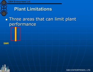 Plant Limitations
 Three areas that can limit plant
performance
SMR
 