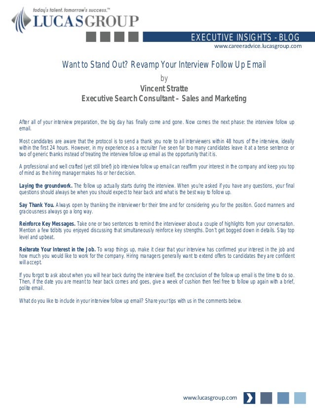 want to stand out revamp your interview follow up email follow up on job interview