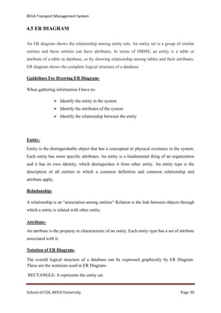 University/College Transport management system Documentation | PDF