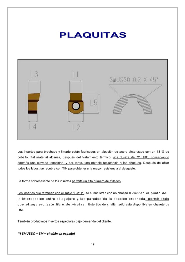 Rev Broaching Tool ESTEIRE, S.L. representante de FP OFFICINA MECCANICA