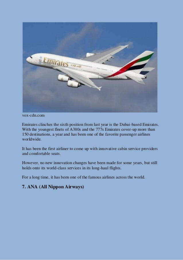 best airlines in the world 2019 list