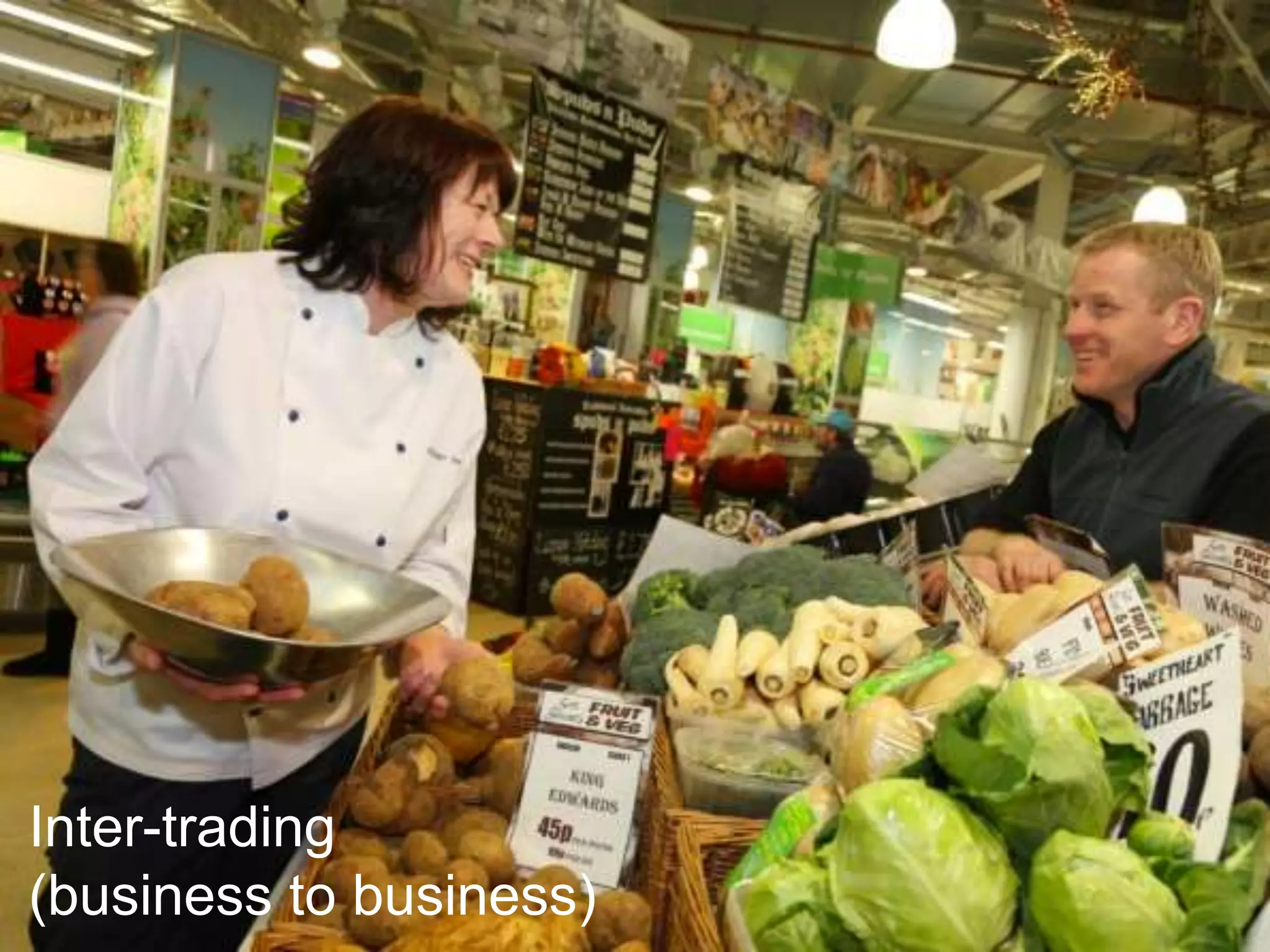 Inter-trading
(business to business)