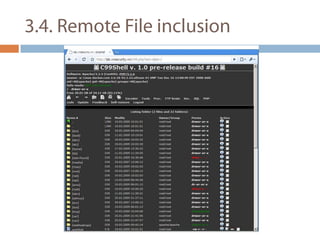 3.4. Remote File inclusion 